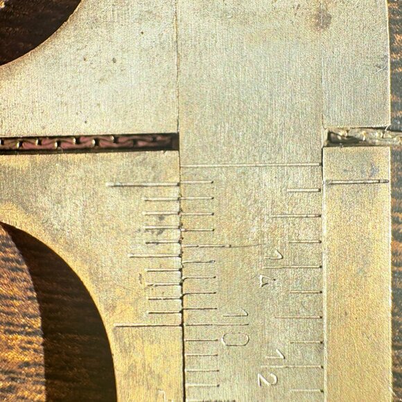 1/20 12k Gold Triangle Link Chain Necklace Spring Ring Clasp Size 22.5" Length - Picture 9 of 10